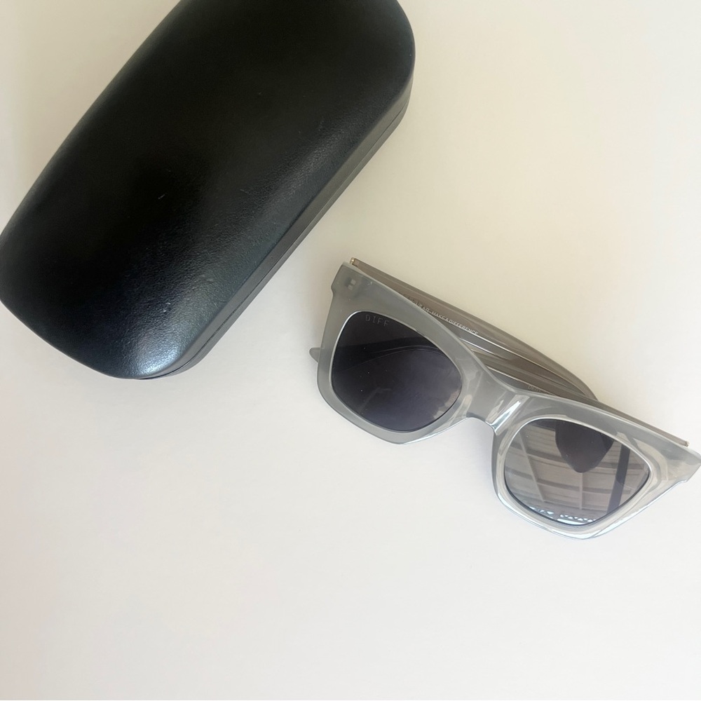 DIFF Eyewear Translucent Gray Sunglasses - image 7